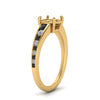 Load image into Gallery viewer, swirl-engraved-channel-accent-semi-mount-engagement-ring-with-black-diamond-in-FD122866SMRGBLACK-NL-YG