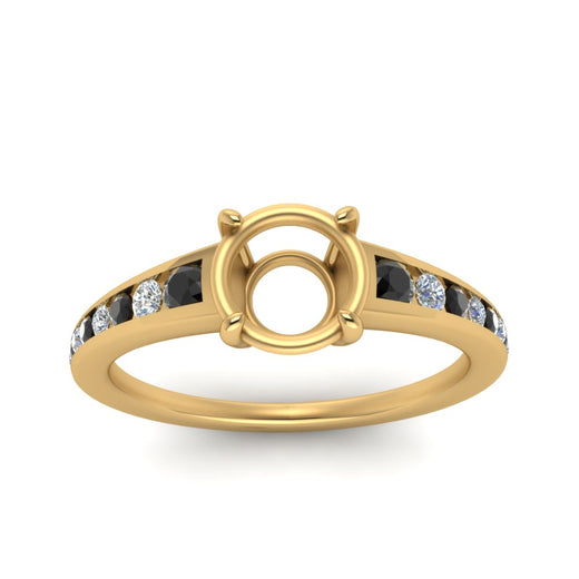 swirl-engraved-channel-accent-semi-mount-engagement-ring-with-black-diamond-in-FD122866SMRGBLACK-NL-YG