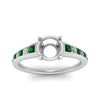 Load image into Gallery viewer, swirl-engraved-channel-accent-semi-mount-engagement-ring-with-emerald-in-FD122866SMRGEMGR-NL-WG