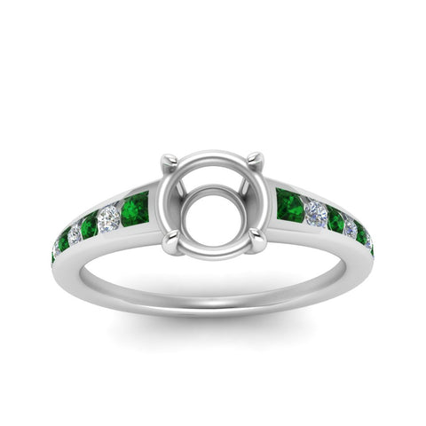 swirl-engraved-channel-accent-semi-mount-engagement-ring-with-emerald-in-FD122866SMRGEMGR-NL-WG