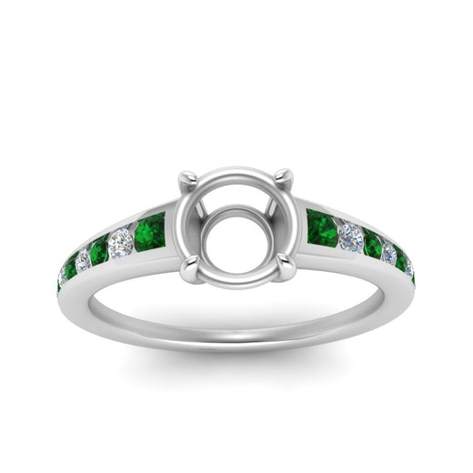 swirl-engraved-channel-accent-semi-mount-engagement-ring-with-emerald-in-FD122866SMRGEMGR-NL-WG