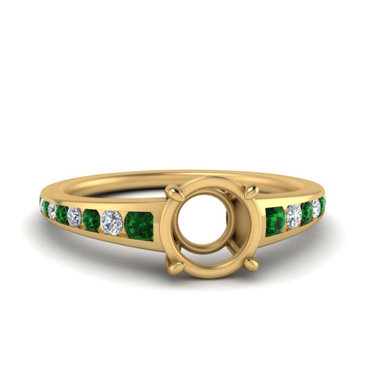 swirl-engraved-channel-accent-semi-mount-engagement-ring-with-emerald-in-FD122866SMRGEMGR-NL-YG