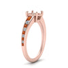 Load image into Gallery viewer, swirl-engraved-channel-accent-semi-mount-engagement-ring-with-orange-sapphire-in-FD122866SMRGSAOR-NL-RG