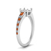 Load image into Gallery viewer, swirl-engraved-channel-accent-semi-mount-engagement-ring-with-orange-sapphire-in-FD122866SMRGSAOR-NL-WG