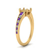 Load image into Gallery viewer, swirl-engraved-channel-accent-semi-mount-engagement-ring-with-purple-topaz-in-FD122866SMRGVITO-NL-YG