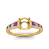 Load image into Gallery viewer, swirl-engraved-channel-accent-semi-mount-engagement-ring-with-purple-topaz-in-FD122866SMRGVITO-NL-YG