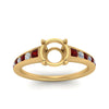 Load image into Gallery viewer, swirl-engraved-channel-accent-semi-mount-engagement-ring-with-ruby-in-FD122866SMRGRUDR-NL-YG