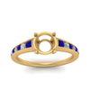 Load image into Gallery viewer, swirl-engraved-channel-accent-semi-mount-engagement-ring-with-sapphire-in-FD122866SMRGSABL-NL-YG