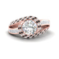 Thumbnail 76 - swirl-halo-black-diamond-engagement-ring-with-baguette-in-FD10355RORGBLACKANGLE3-NL-RG