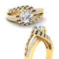 Thumbnail 85 - swirl-halo-black-diamond-engagement-ring-with-baguette-in-FD10355RORGBLACKANGLE3-NL-YG