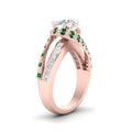 Thumbnail 53 - swirl-halo-diamond-and-emerald-engagement-ring-with-baguette-in-FD10355RORGEMGRANGLE3-NL-RG