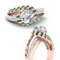 Thumbnail 51 - swirl-halo-diamond-and-emerald-engagement-ring-with-baguette-in-FD10355RORGEMGRANGLE3-NL-RG