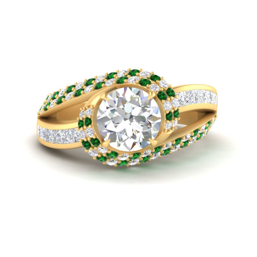 swirl-halo-diamond-and-emerald-engagement-ring-with-baguette-in-FD10355RORGEMGRANGLE3-NL-YG