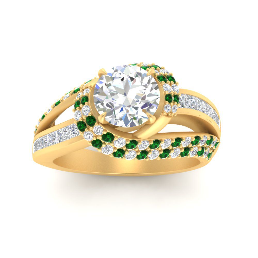 swirl-halo-diamond-and-emerald-engagement-ring-with-baguette-in-FD10355RORGEMGRANGLE3-NL-YG