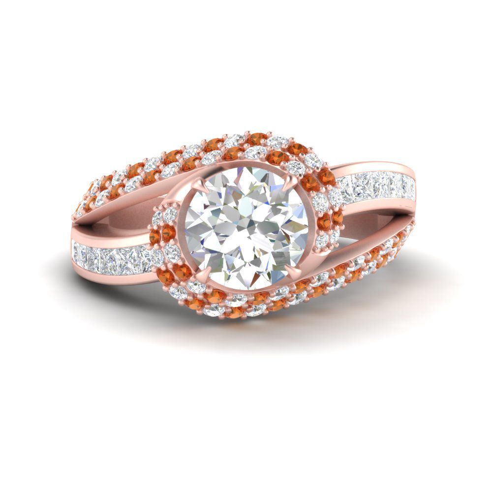 swirl-halo-diamond-and-orange-sapphire-engagement-ring-with-baguette-in-FD10355RORGSAORANGLE3-NL-RG
