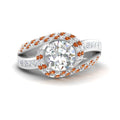 Thumbnail 42 - swirl-halo-diamond-and-orange-sapphire-engagement-ring-with-baguette-in-FD10355RORGSAORANGLE3-NL-WG