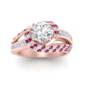 Thumbnail 28 - swirl-halo-diamond-and-pink-sapphire-engagement-ring-with-baguette-in-FD10355RORGSADRPIANGLE3-NL-RG