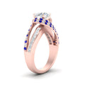 Thumbnail 17 - swirl-halo-diamond-and-sapphire-engagement-ring-with-baguette-in-FD10355RORGSABLANGLE3-NL-RG