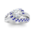 Thumbnail 20 - swirl-halo-diamond-and-sapphire-engagement-ring-with-baguette-in-FD10355RORGSABLANGLE3-NL-WG