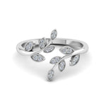 Load image into Gallery viewer, swirl-leaf-promise-diamond-ring-in-14K-white-gold-FD8342-NL-WG
