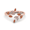 Load image into Gallery viewer, swirl-leaf-promise-diamond-ring-with-orange-sapphire-in-14K-rose-gold-FD8342GSAOR-NL-RG