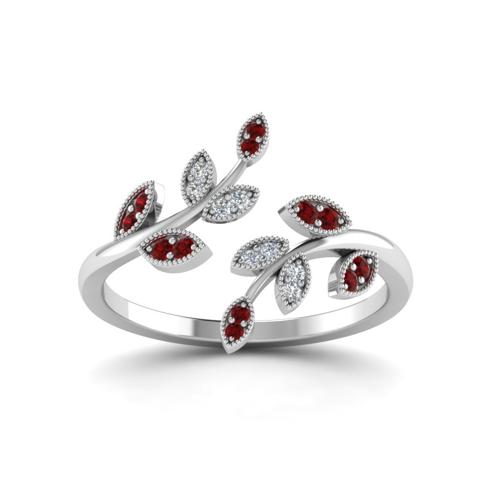 swirl-leaf-promise-diamond-ring-with-ruby-in-14K-white-gold-FD8342GRUDR-NL-WG