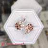 Load image into Gallery viewer, swirl-leaf-promise-diamond-ring-with-sapphire-in-rose-gold-FD8342GSABL-NL-RG