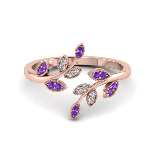 swirl-leaf-promise-diamond-ring-with-violac-topaz-in-14K-rose-gold-FD8342GVITO-NL-RG