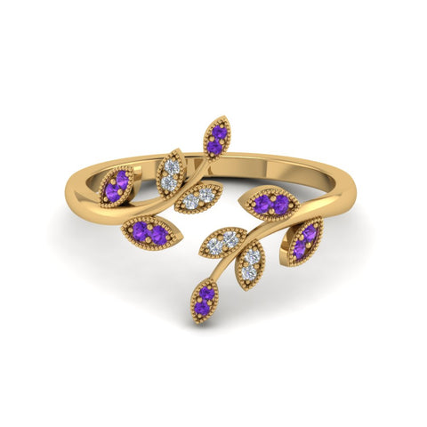 swirl-leaf-promise-diamond-ring-with-violac-topaz-in-14K-yellow-gold-FD8342GVITO-NL-YG