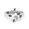 Load image into Gallery viewer, swirl-leaf-promise-ring-with-black-diamond-in-14K-white-gold-FD8342GBLACK-NL-WG