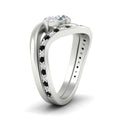 Thumbnail 76 - swirl-oval-east-west-black-diamond-wedding-ring-set-in-white-gold-fd11522gblack-nl-wg