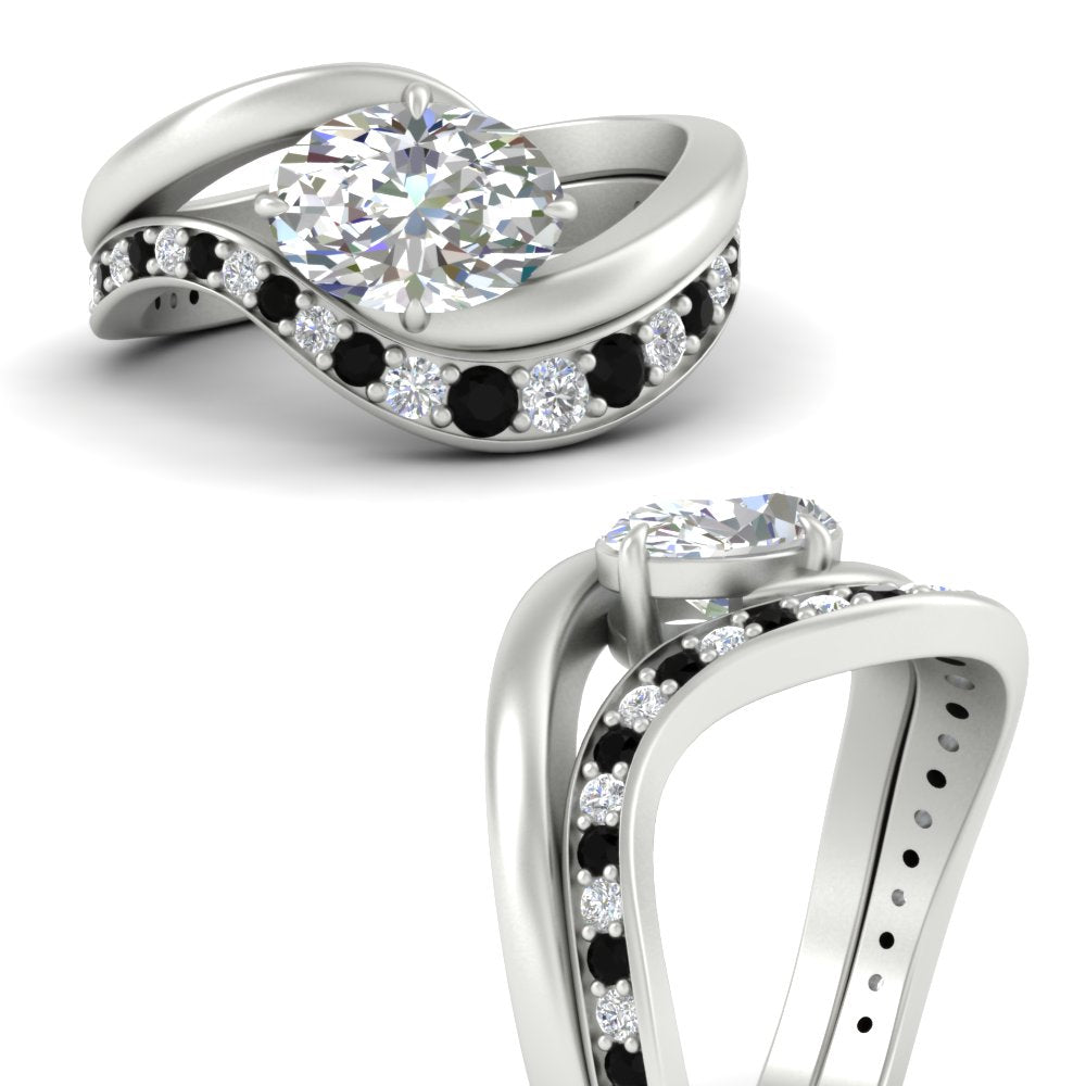 swirl-oval-east-west-black-diamond-wedding-ring-set-in-white-gold-fd11522gblack-nl-wg