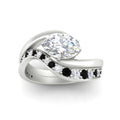 Thumbnail 75 - swirl-oval-east-west-black-diamond-wedding-ring-set-in-white-gold-fd11522gblack-nl-wg