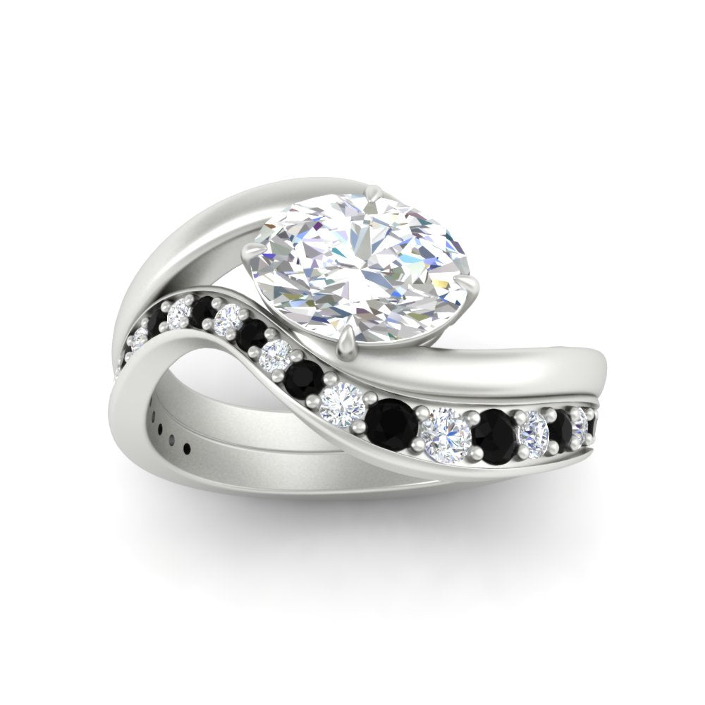 swirl-oval-east-west-black-diamond-wedding-ring-set-in-white-gold-fd11522gblack-nl-wg