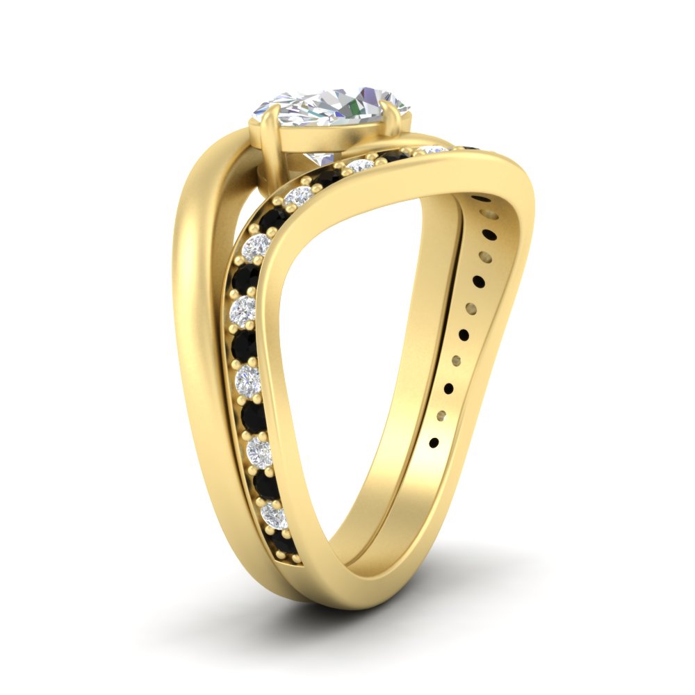 swirl-oval-east-west-black-diamond-wedding-ring-set-in-yellow-gold-fd11522gblack-nl-yg
