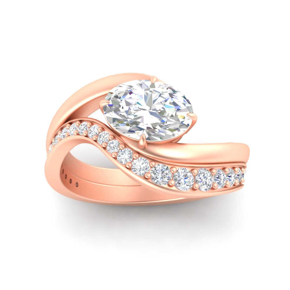 swirl-oval-east-west-diamond-wedding-ring-set-in-rose-gold-fd11522-nl-rg
