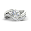 Load image into Gallery viewer, swirl-oval-east-west-diamond-wedding-ring-set-in-white-gold-fd11522-nl-wg