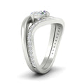 Thumbnail 16 - swirl-oval-east-west-diamond-wedding-ring-set-in-white-gold-fd11522-nl-wg