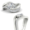 Load image into Gallery viewer, swirl-oval-east-west-diamond-wedding-ring-set-in-white-gold-fd11522-nl-wg