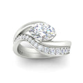 Thumbnail 15 - swirl-oval-east-west-diamond-wedding-ring-set-in-white-gold-fd11522-nl-wg