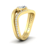 Load image into Gallery viewer, swirl-oval-east-west-diamond-wedding-ring-set-in-yellow-gold-fd11522-nl-yg
