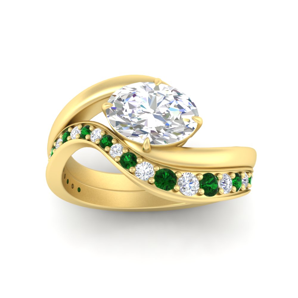 swirl-oval-east-west-emerald-wedding-ring-set-in-yellow-gold-fd11522gemgr-nl-yg