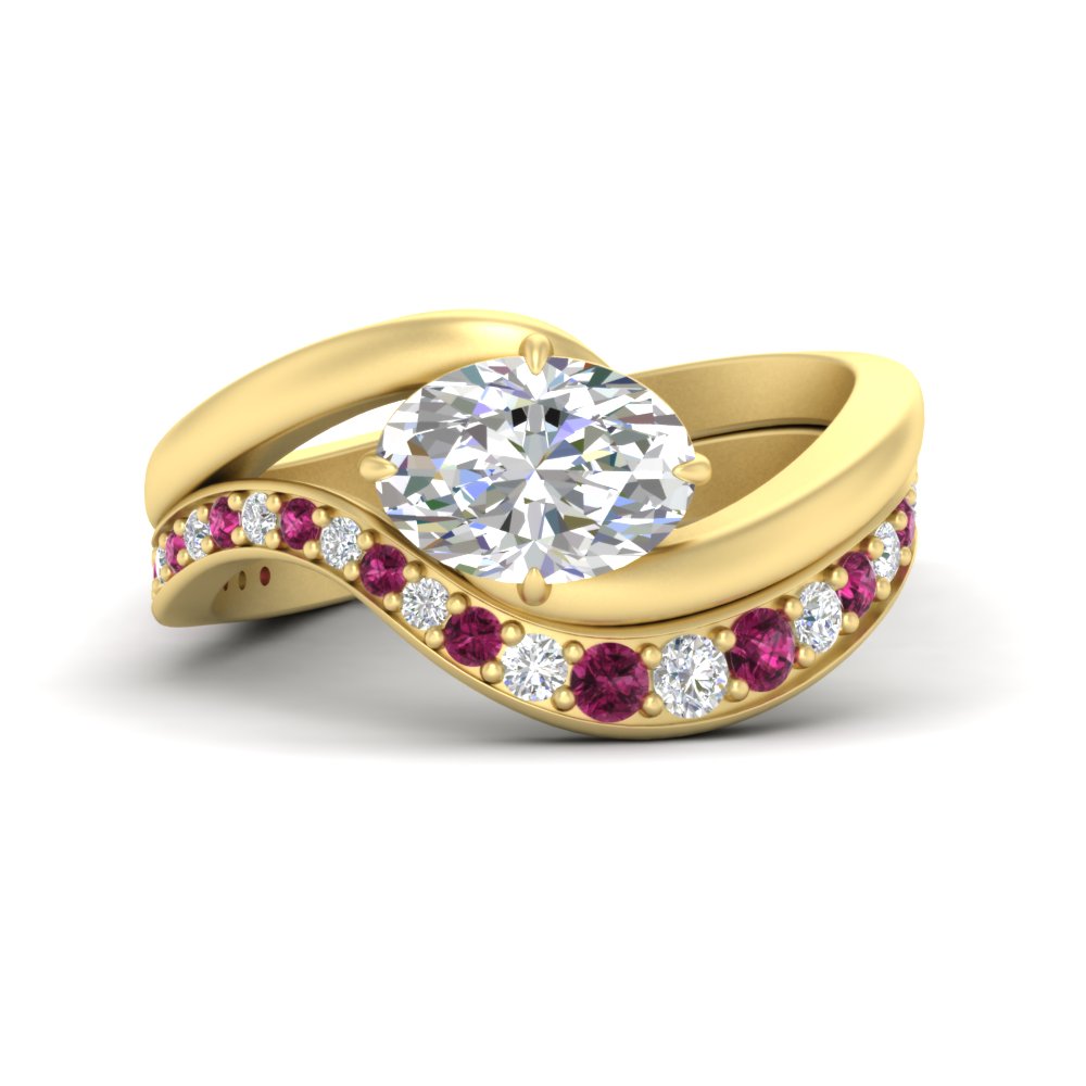 swirl-oval-east-west-pink-sapphire-wedding-ring-set-in-yellow-gold-fd11522gsadrpi-nl-yg