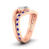 Load image into Gallery viewer, swirl-oval-east-west-sapphire-wedding-ring-set-in-rose-gold-fd11522gsabl-nl-rg