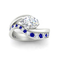Thumbnail 27 - swirl-oval-east-west-sapphire-wedding-ring-set-in-white-gold-fd11522gsabl-nl-wg