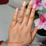 Load image into Gallery viewer, Swirl Oval East West Wedding Ring Set

