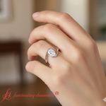 Load image into Gallery viewer, swirl-oval-shaped-solitaire-engagement-ring-in-white-gold-fdens7806-model
