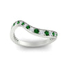 Load image into Gallery viewer, swirl-pave-emerald-wedding-band-in-white-gold-fd11522bgemgrangle5-nl-wg