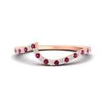 Load image into Gallery viewer, swirl-pave-pink-sapphire-wedding-band-in-rose-gold-fdens7806ovbgsadrpi-nl-rg.jpg?v=1759992381
