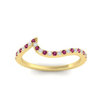 Load image into Gallery viewer, swirl-pave-pink-sapphire-wedding-band-in-yellow-gold-fdens7806ovbgsadrpiangle5-nl-yg.jpg?v=1759992381
